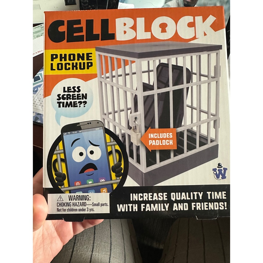 Westminster Cell Block Phone Lockup Novelty Cage with Padlock and Key 3942